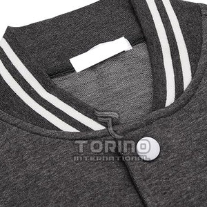 Nouvelle Arrivée Veste d'Hiver Légère en Laine 100% Écologique Style Letterman Col Montant Dernière Tendance Décontractée pour Hommes en Promotion en Ligne - Product Image 6