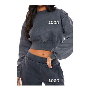 Conjunto Deportivo Casual de Dos Piezas para Mujer, Tallas Grandes, Color Sólido, Diseño Personalizable, Transpirable y Ecológico - Product Image 4