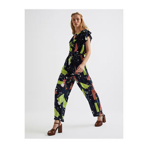 Vestido de Viscosa para Mujer BGN FLOUNCE con Cintura Elástica Detallada, Monos y Trajes de una Pieza, Modelo Turquía S23X418 - Product Image 3