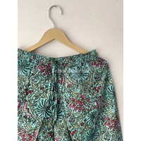Ensembles de pyjama longs en coton bohème à imprimé floral, faits à la main, confortables, pour femmes, pyjamas de nuit à motif