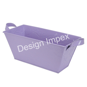 Jardinière de balcon légère pour intérieur/extérieur Jardinières décoratives pour la maison Pot seau à fleurs rectangulaire à bas prix - Product Image 2