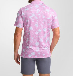 Polo ligero de hombre al por mayor, ropa de calle personalizada a la moda, tejido de punto con patrón sólido - Product Image 6