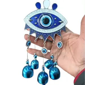 buy wholesale trendy and creative evil eye authentic home decor wall hanging with bells and beads by rawat handicrafts