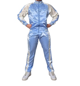Men's High Quality Hooded Nylon <b>Tracksuit</b> Sets Solid Pattern Breathable Winter Use Drawstring Closure Custom Logo - Product Image 1