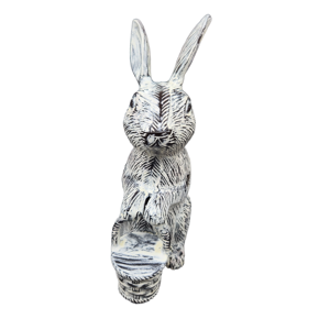 Sculpture de lapin en aluminium de style moderne et durable de qualité supérieure Statue décorative de table de noël très exigeante - Product Image 3