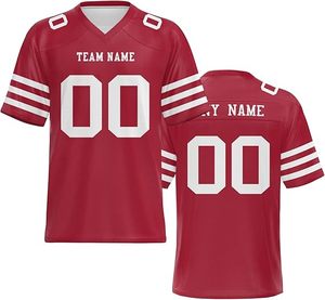 เสื้อฟุตบอลอเมริกันแขนสั้นขายดี คุณภาพพรีเมียม รับผลิตตามแบบ พร้อมบริการ OEM - Product Image 5