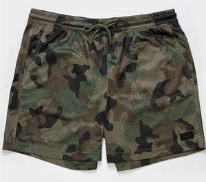 Short de plage athlétique en maille à séchage rapide pour hommes, personnalisé, vente en gros, broderie par sublimation avec poches élastiques à la taille, ensembles de style - Product Image 2
