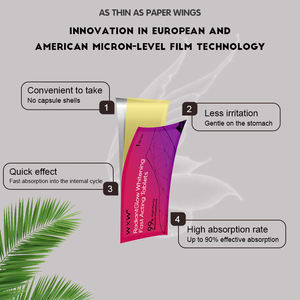 Vente flash Bandelettes blanchissantes pour la peau Produits blanchissants professionnels compléments alimentaires Bandelettes buccales à dissolution rapide - Product Image 3