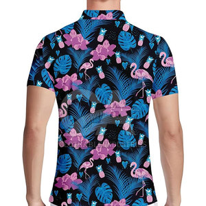 Camisetas de polo de sublimación transpirables Camisetas de polo de sublimación al aire libre Precio al por mayor Camisetas de polo de sublimación - Product Image 2