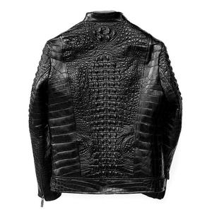 Winter Men's Unique for Embossed Leather <b>Canvas</b> <b>Jacket</b> with Stand Collar Fashion Craftsmanship & Comfort for Casual 2026 - Product Image 2