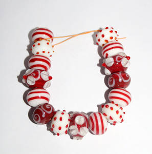 Cuentas de vidrio Fabricación de joyas Cuentas de moda Cuentas de Murano hechas a mano indias - Product Image 6