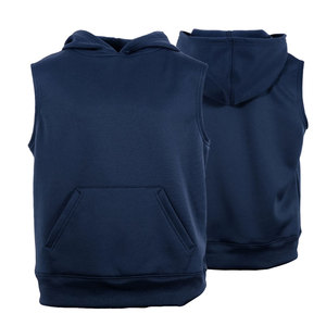 Vêtements de sport sans manches pour hommes Sweat à capuche de gymnastique Cut-Off Stringer Tank Top Bodybuilding Muscle Singlets Stringer Hoodies - Product Image 3