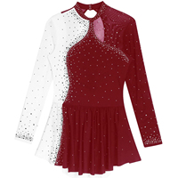 Robe de danse de scène confortable pour femme adulte, en Spandex respirant, imprimée par transfert thermique, faible MOQ, en stock, détection par aiguille, livraison en 7 jours