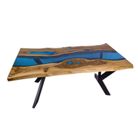 Table basse en résine époxy de meilleure qualité, meuble de décoration de luxe fait à la main, Table à café en résine époxy au prix d'usine