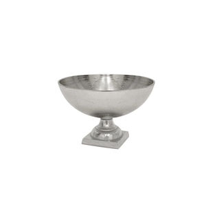 Moderno Juego de 2 Cuencos de Pedestal Plateados, Metal Pulido, Decoración para el Hogar, Arreglos Florales y de Frutas, Centro de Mesa para Bodas - Product Image 4