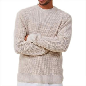 Design personnalisé couleur combinée vêtements d'hiver à la mode vêtements pour hommes pull hommes vêtements d'hiver de haute qualité en gros 2023 - Product Image 3