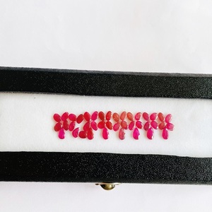 Bracelet rubis en pierre naturelle de qualité AAA luxueuse conception de coupe parfaite à lustre élevé pour la fabrication de bijoux certifié IGI - Product Image 2