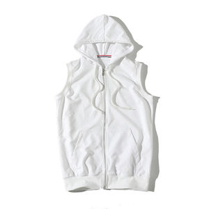 Chaleco sin Mangas con Doble Cremallera Resistente, Chaleco con Cremallera en los Bordes sin Rematar para Hombre - Product Image 4