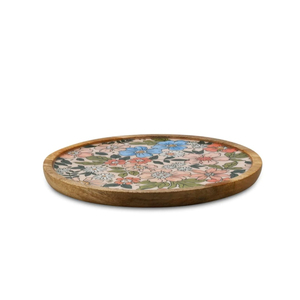 Plateau en bois de haute qualité Design attrayant plateaux en bois présentoir à desserts rond plateau de service à bas prix - Product Image 4