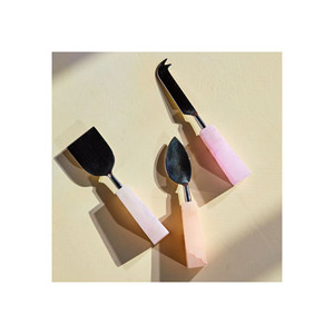 Ensemble de 3 couteaux à fromage en acier inoxydable et en résine, dernier Design, avec vernis pour la maison, couteaux à fromage de meilleure qualité, à faible coût - Product Image 2