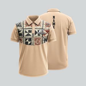 Camiseta Polo con Estampado Tribal Personalizado Gratis, Unisex, Transpirable, de Secado Rápido, Camiseta Sublimada con Diseño Tribal - Product Image 4