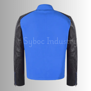 Chaqueta textil azul para hombre Transpirable Cardura Real Napa Manga Chaqueta textil de cuero con protección corporal extraíble Verano - Product Image 5