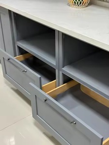 Enbl Ready-Made Kitchen <strong>Cabinets</strong> Modern Classic Design With Lacquer Acrylic Door Panels Sink And Full Set Of <strong>Drawers</strong> And Hinges