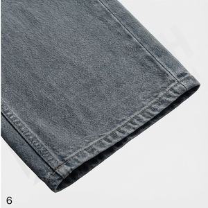 High Quality Women Baggy Denim Pants Cotton Fade Proof Jeans Customized Color Wide Leg Flared <b>Boot</b> Cut Premium Trendy <b>Trousers</b> - Product Image 6