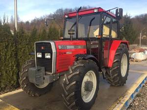 รถแทรกเตอร์ฟาร์ม Massey Ferguson 385 85 แรงม้า ขับเคลื่อน 4 ล้อ สีแดง ระบบเกียร์ขับเคลื่อนล้อ พร้อมระดับความปลอดภัยสูง - Product Image 1