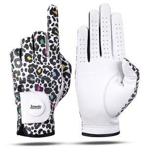 Gants de golf super souples avec logo personnalisé pour hommes, main gauche, design léopard, prise en main parfaite, cuir de mouton à sublimation performante - Product Image 1