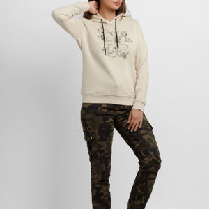 Sudaderas con capucha transpirables CasualStreetwear para mujer Hombro caído con mangas ecológicas antiarrugas Posición del logotipo frontal - Product Image 5