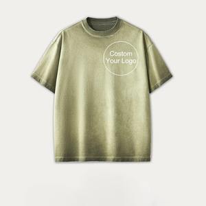 2024 Unisex Verano de gran tamaño de punto de algodón transpirable camiseta High Street secado rápido al por mayor de talla grande de alta calidad en blanco hombres - Product Image 3