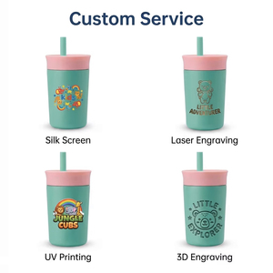 12oz Çocuklar İçin Paslanmaz Çelik Vakumlu Yalıtımlı İçecek Bardağı Sızdırmaz Çevre Dostu Özel Logo - Product Image 4