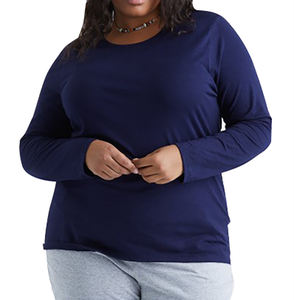 Camiseta de Algodón de Primera Calidad para Mujer, Ecológica, Informal, con Botones de Remache de Diamante Estampados, 180 g, Producción a Granel Conveniente - Product Image 3