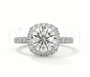 Anillos de Compromiso de Plata de Ley 925 con Diamantes, Estilo Religioso, para Mujer, Venta al Por Mayor para Regalos de Boda y Fiestas - Product Image 2