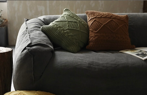 18" Decorative <b>Knitted</b> Cushion/Pillow Cover, Double-Cable Warm <b>Throw</b> Pillow Covers - Product Image 2