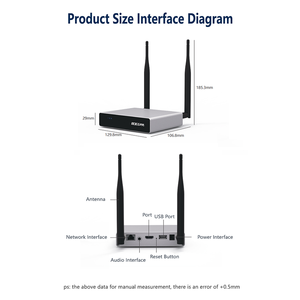 Play & play byod מערכת מצגת אלחוטית-התקן תואם, כפול 5 גרם/2.4g, טווח 50m - Product Image 2