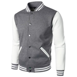 High Quality Custom Wool Leather Winter Sleeves Bomber Letterman Varsity <b>Jacket</b> <b>Men</b> <b>Baseball</b> Breathable Streetwear - Product Image 2
