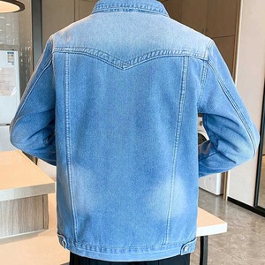 Veste en jean grande taille pour hommes, manteau d'hiver décontracté recouvert de polaire, broderie épaisse et chaude, conception multi-poches personnalisable, grande taille - Product Image 4