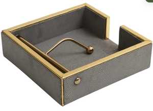 Tabletop Accessories Gold Finished Metal Stainless Steel Napkin Holder <b>Paper</b> Customized Design Metal <b>Tissue</b> Roll Stand - Product Image 4