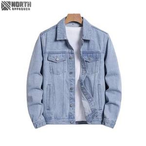 Haute qualité élégant vestes d'extérieur pour hommes 2025 broderie Jeans vestes 100% coton corps court régulier ajusté Denim vestes - Product Image 3