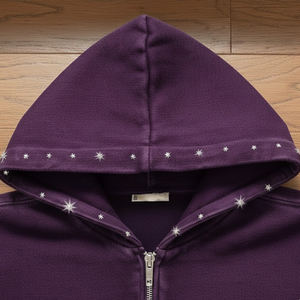 Survêtement pour homme en strass de qualité supérieure, design respirant, sur mesure, vêtements décontractés à manches longues, survêtement pour homme en strass - Product Image 3