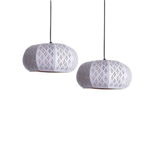 Lámpara colgante de hierro con diseño atractivo de ondas marroquíes, acabado hexagonal, para decoración del hogar e iluminación interior. - Product Image 5