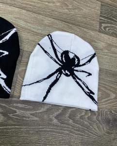 Gorros acrílicos con estampado de animales sin doblar multicolor unisex al por mayor gorros Tejidos cálidos de invierno gorros de Jacquard - Product Image 2