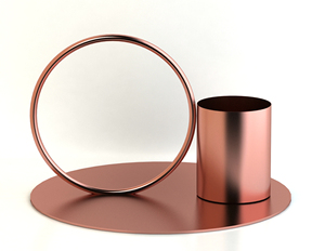 Modern Look Decorative Round Shape Copper <b>Colour</b> Iron Metal <b>Candle</b> Holder Handmade Decorative Bulk Product - Product Image 1