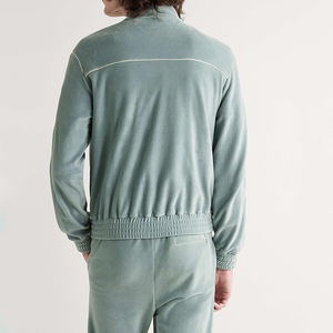 Survêtement en velours anti-rides pour hommes, qualité supérieure, dernières tendances, top ventes, Survêtement en velours entièrement personnalisé - Product Image 3