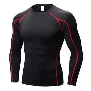 Vente en gros sublimé Hommes Rash Guard Chemise de compression à manches longues MMA Training Tops Logo personnalisé - Product Image 4