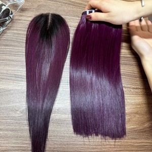 Muestra gratis de paquetes de cabello humano vietnamita, extensiones de cabello liso de hueso de trama de cabello humano, proveedor de cierre de encaje Frontal de encaje - Product Image 3
