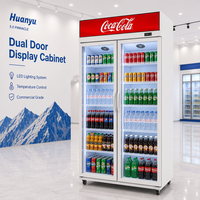 Armoire à boissons verticale OEM personnalisée avec service de conception de logo gratuit et contrôle numérique de la température pour supermarché