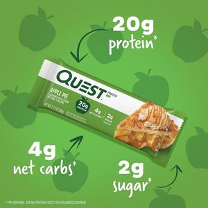 Barra de Proteína Sabor Pastel de Manzana de Quest Nutrition (paquete de 12) - Product Image 5